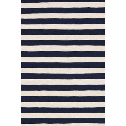 Striped Navy Rug by Dash & Albert