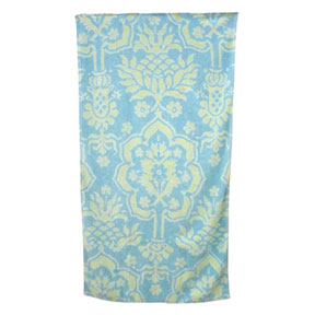 Venetian Brocade Sky/Mint Towels