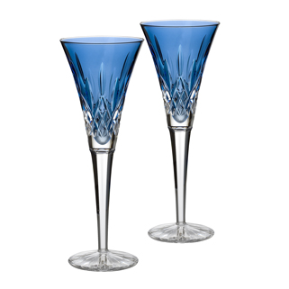 Lismore Sapphire Toasting Flutes