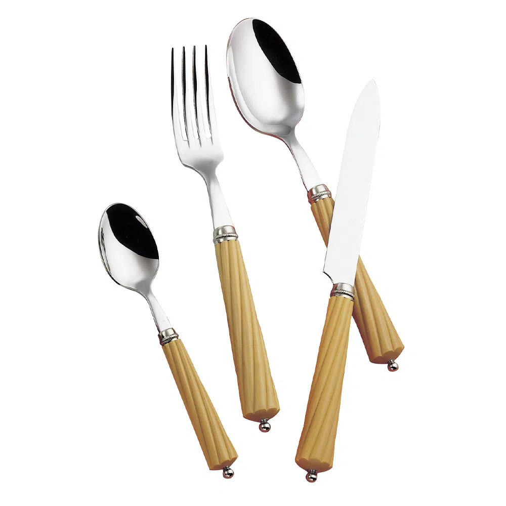Alain Saint-Joanis 水牛角ナイフ&フォーク4セット ALAIN SAINT-JOANIS | Riviera Stainless Steel Cutlery Set of