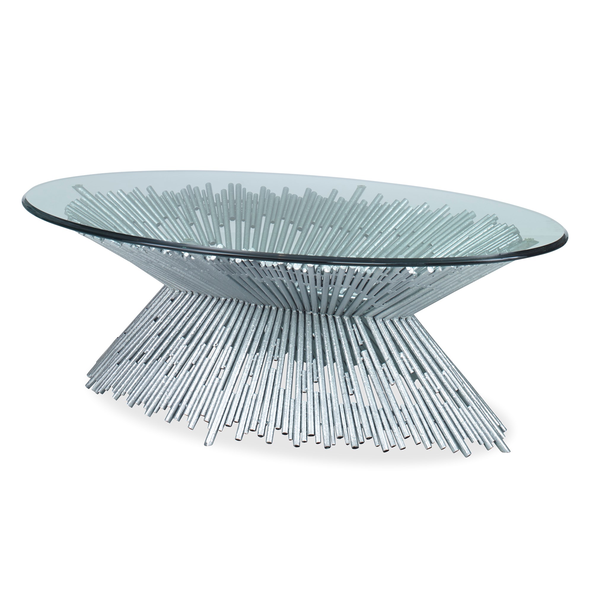 Ambella Home Pick Up Sticks Cocktail Table Base, Silver Gracious Style