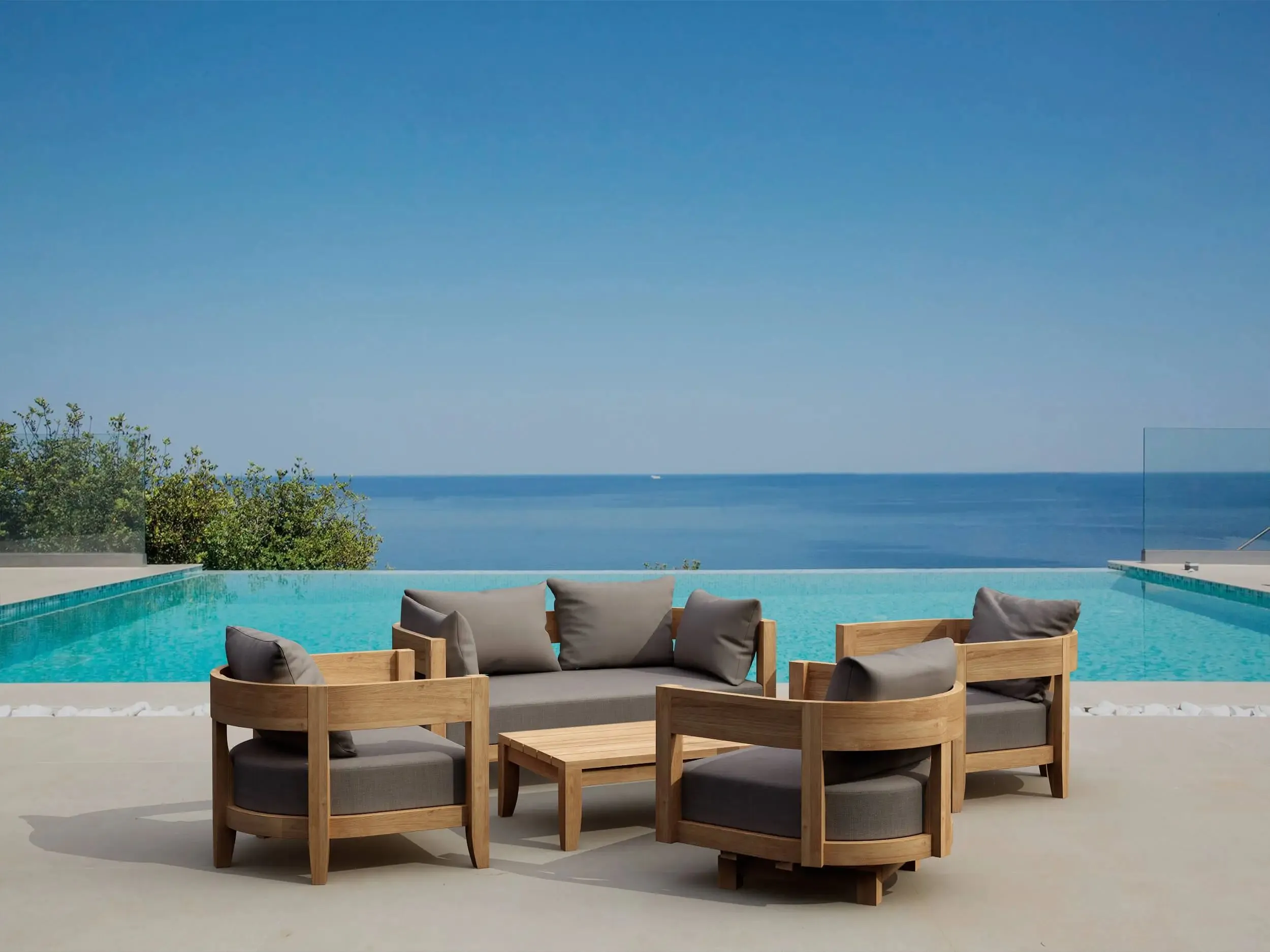 Anderson Teak Coronado Deep Seating Set