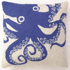 blue octopus pillow