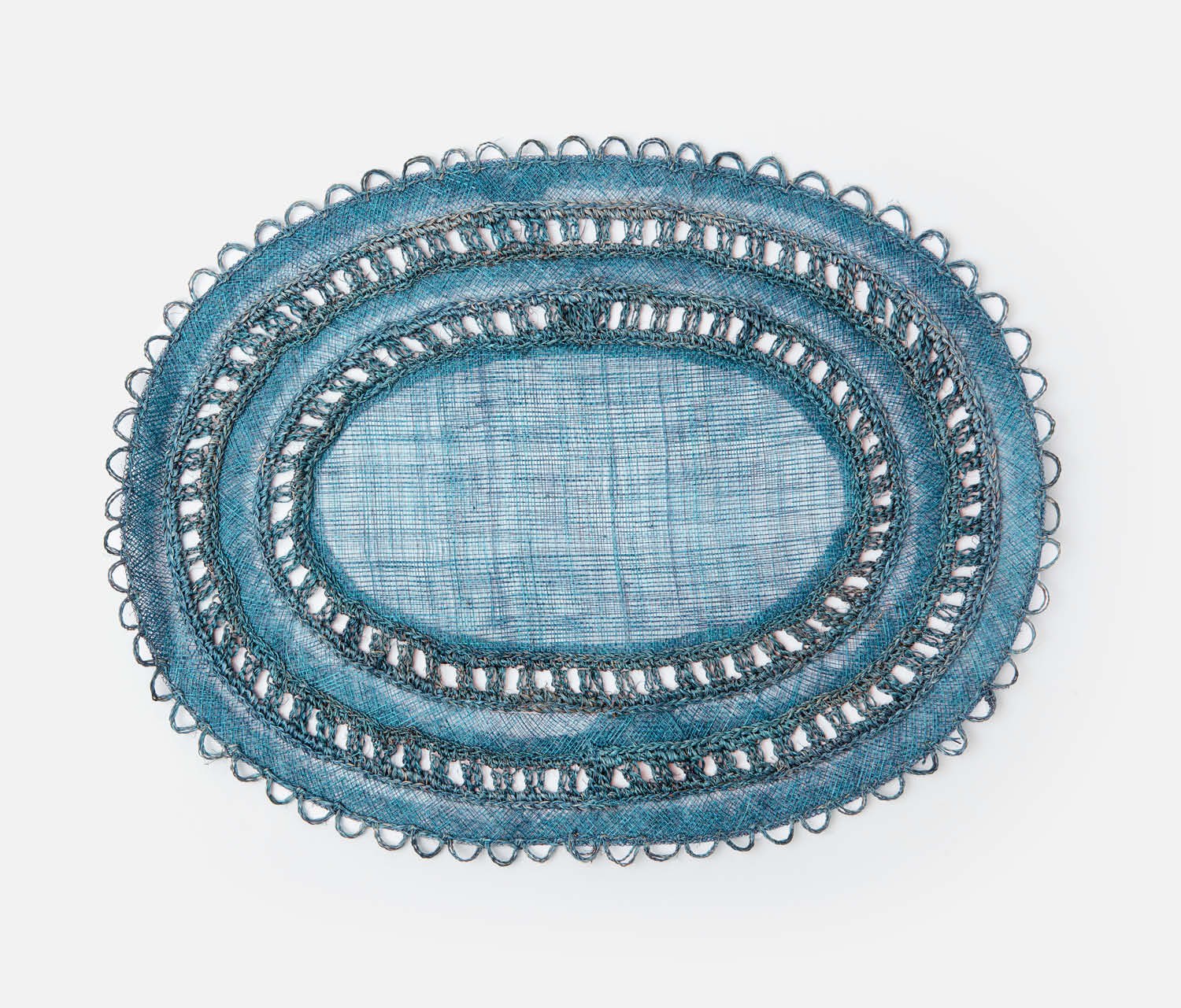 Blue Pheasant Carmine Deep Blue Placemats and Coasters Gracious Style