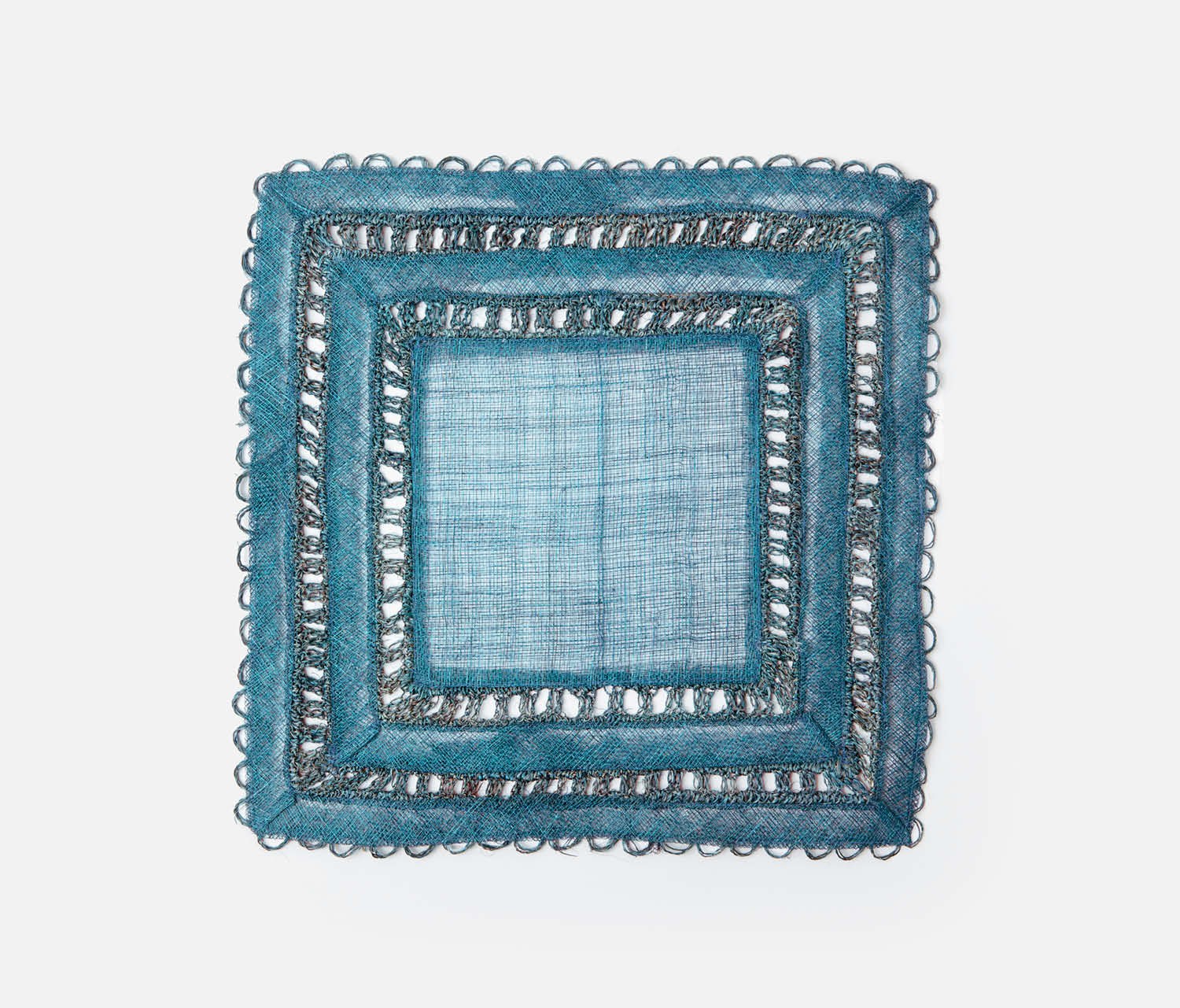 Blue Pheasant Carmine Deep Blue Placemats and Coasters Gracious Style