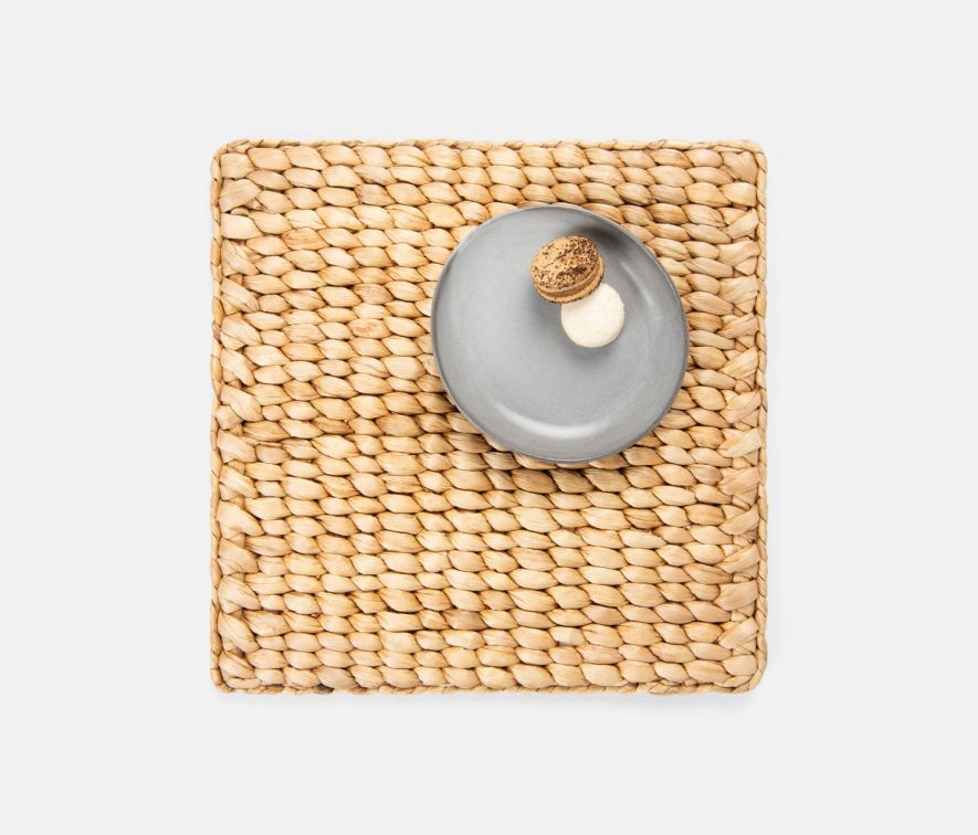 Blue Pheasant Clayton Natural Water Hyacinth Placemats and Coasters