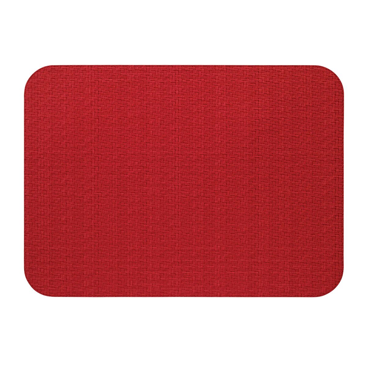 Bodrum Wicker Tomato Oblong Placemats, Set of 4 Gracious Style