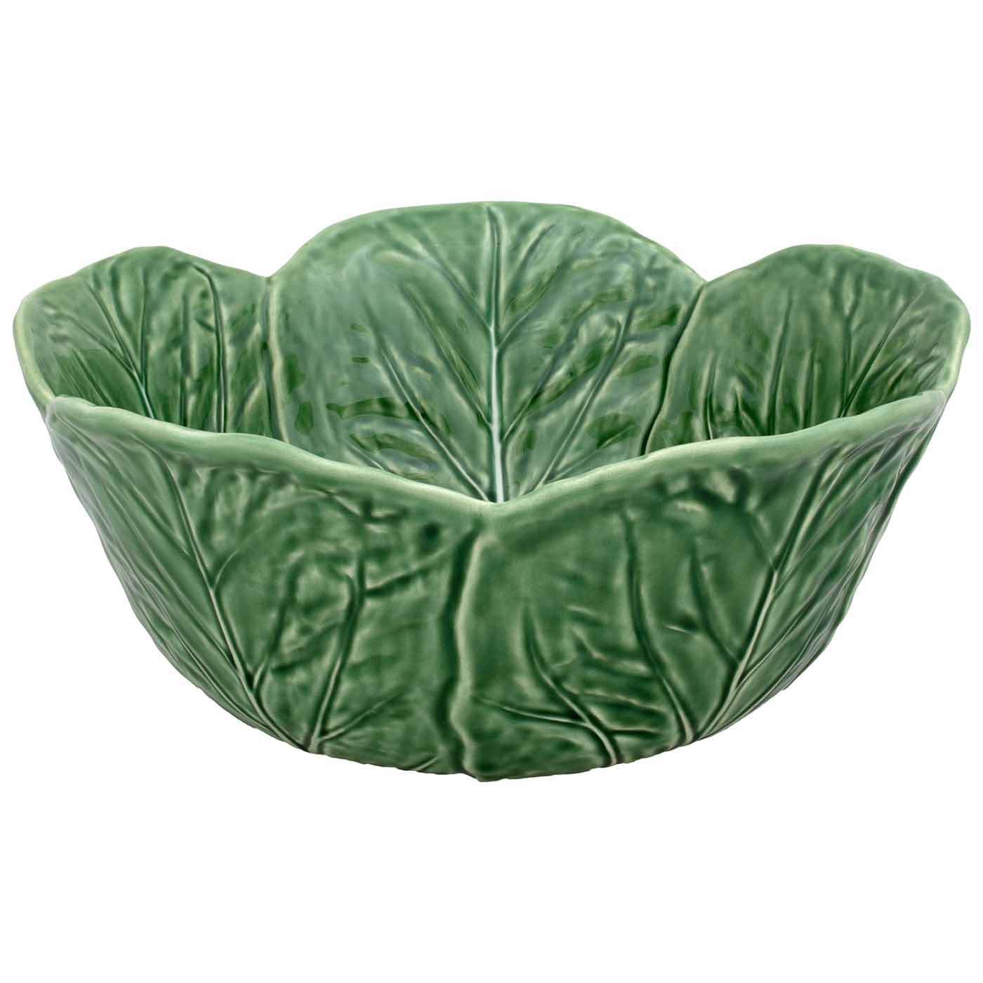 Bordallo Pinheiro Cabbage Green Salad Bowl 115 oz Tall Salad Bowl