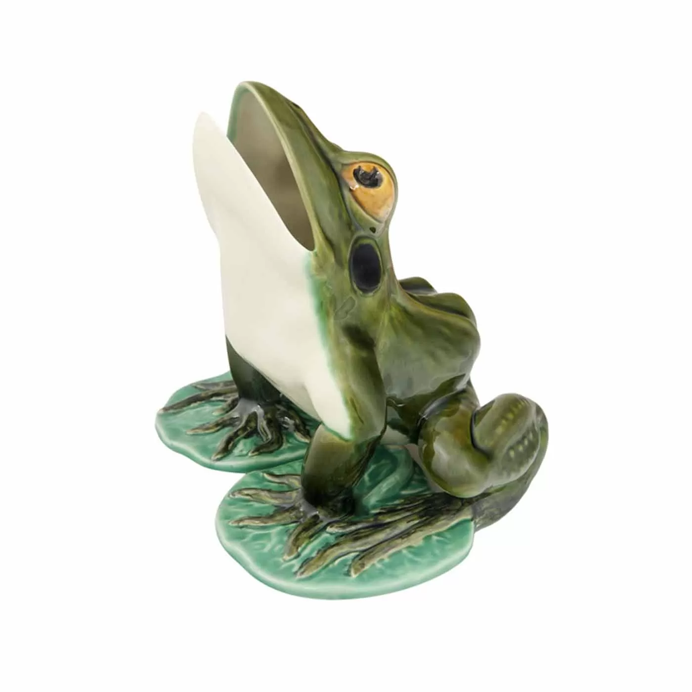 Little Porcelain Frog with Open Mouth Storage Container – The