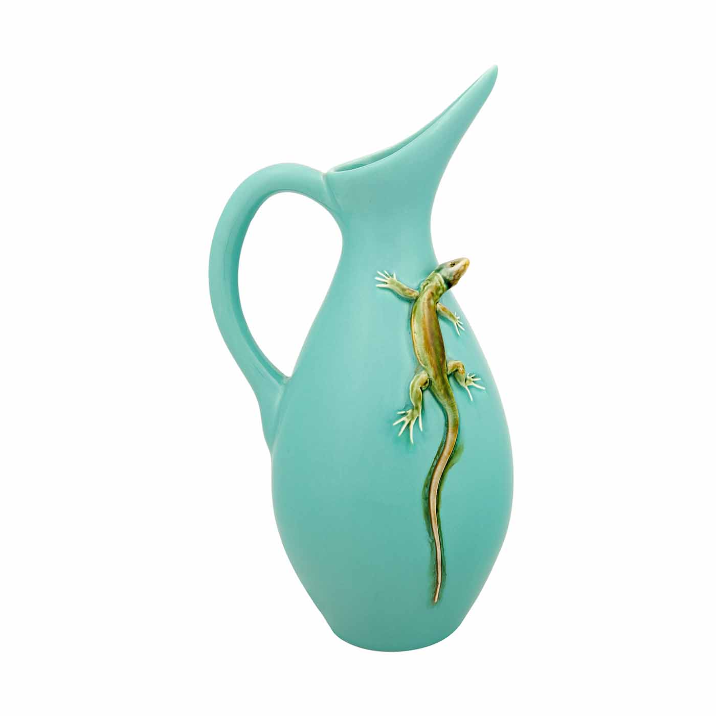 Bordallo Pinheiro Arte Bordallo Pitcher With Lizard (Special Order ...