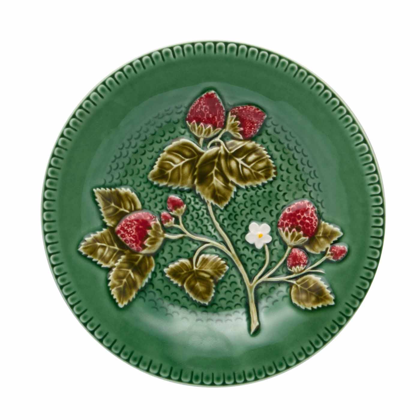 Bordallo Pinheiro Strawberries Dessert Plate 20 Gracious Style