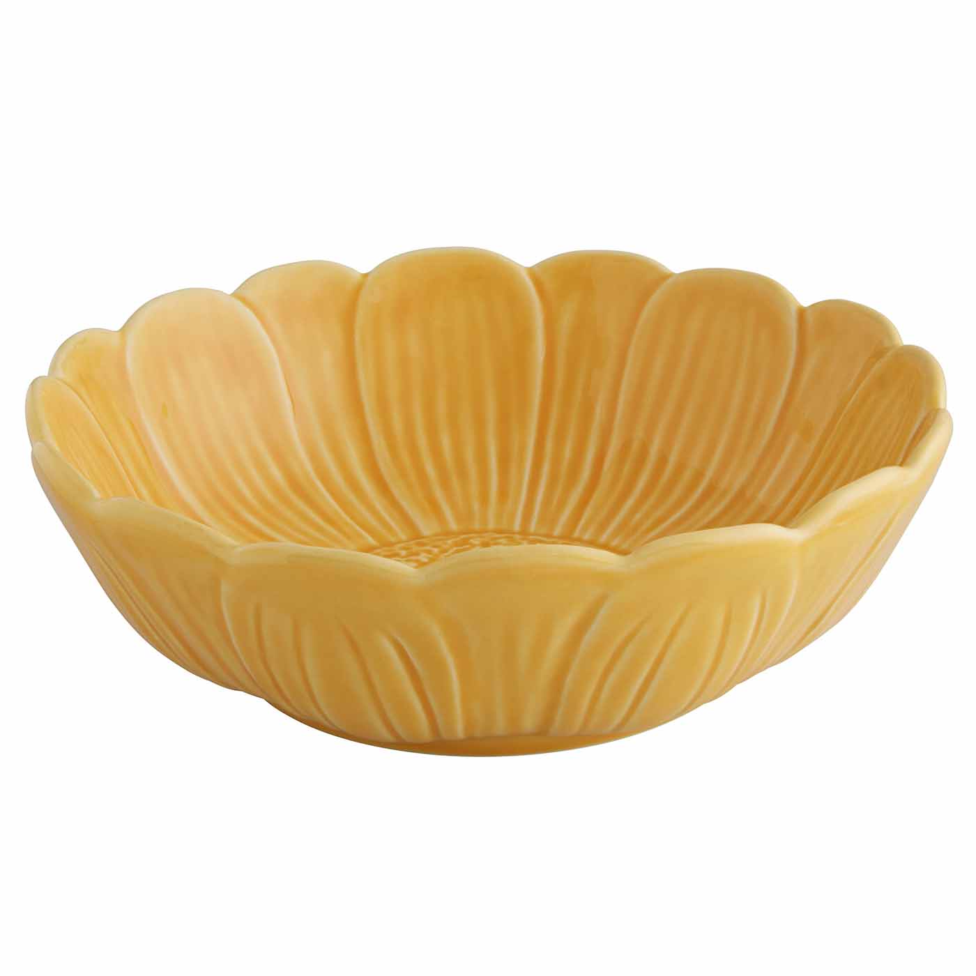 Bordallo Pinheiro Water Lily Vibrant Yellow Cereal Bowl 27 oz