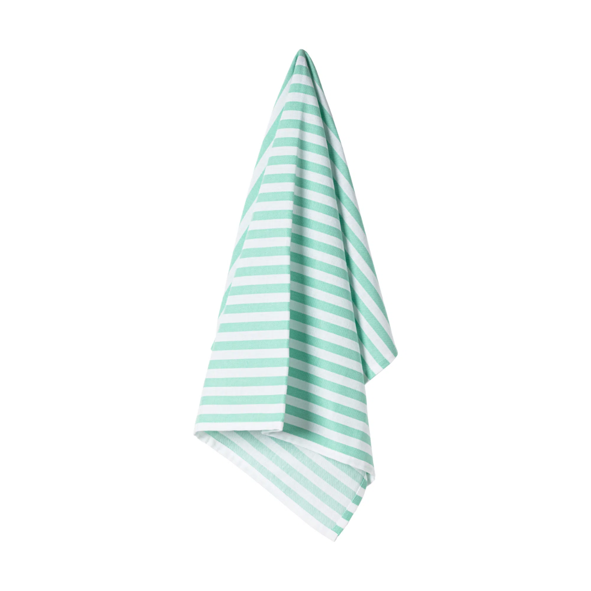 Casafina Set of 6 Kitchen Towels - Aqua French Stripes