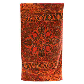 Casbah Rug Bath Towel in Sunset