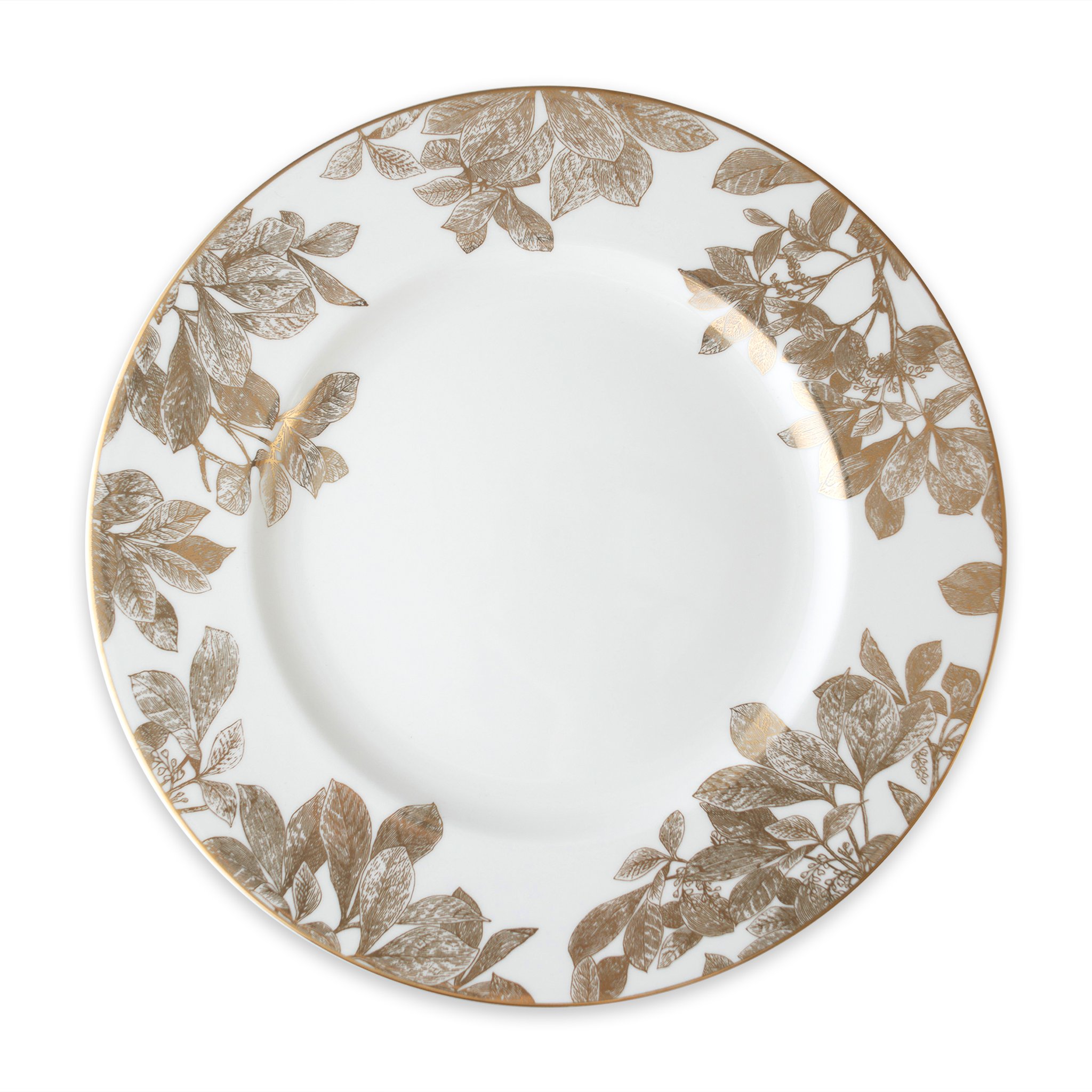 Caskata Arbor Gold 10.75 in Rimmed Dinner Plate Gracious Style