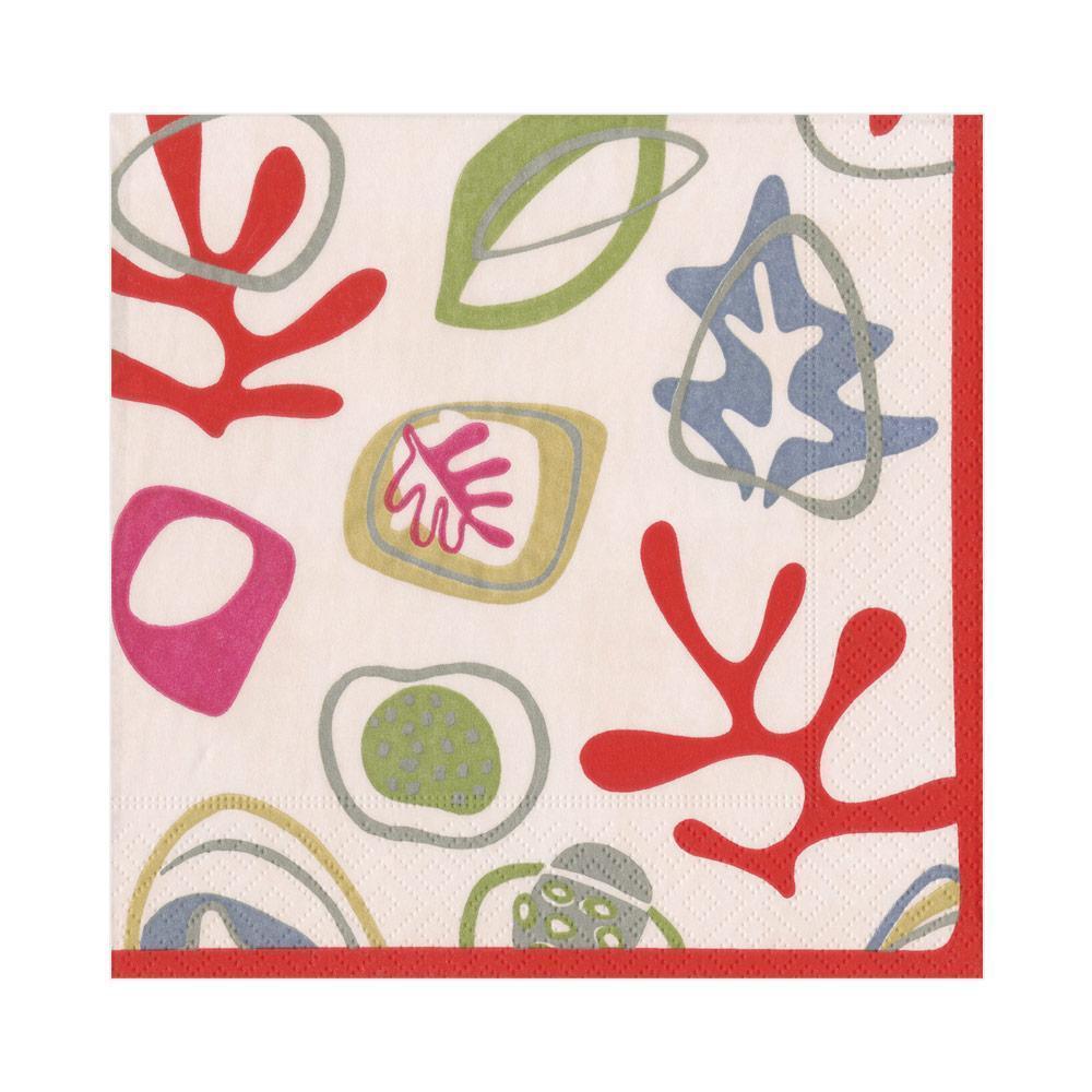 Caspari Paper Luncheon Napkins Ivory, 20 Per Pack Gracious Style