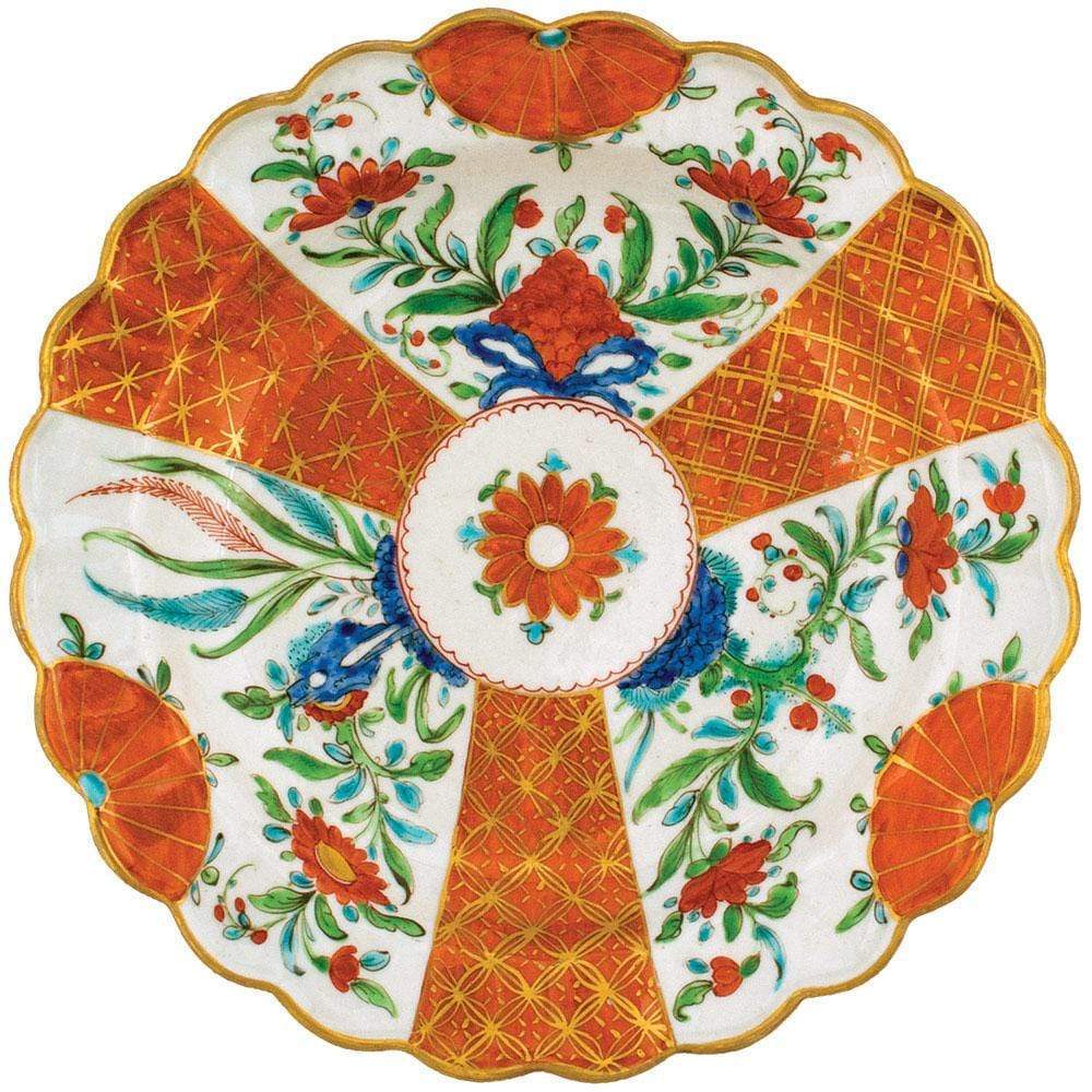 Caspari Orange Floral DieCut Placemat Gracious Style