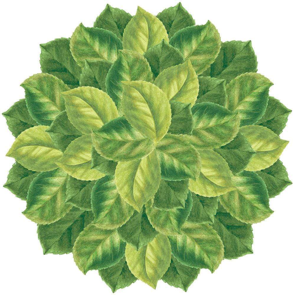 Caspari Camellia Leaves DieCut Placemat Gracious Style