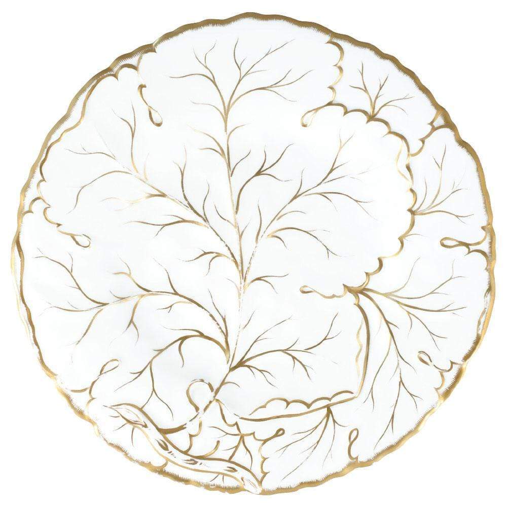 Caspari Gilded Majolica DieCut Placemat in Ivory Gracious Style