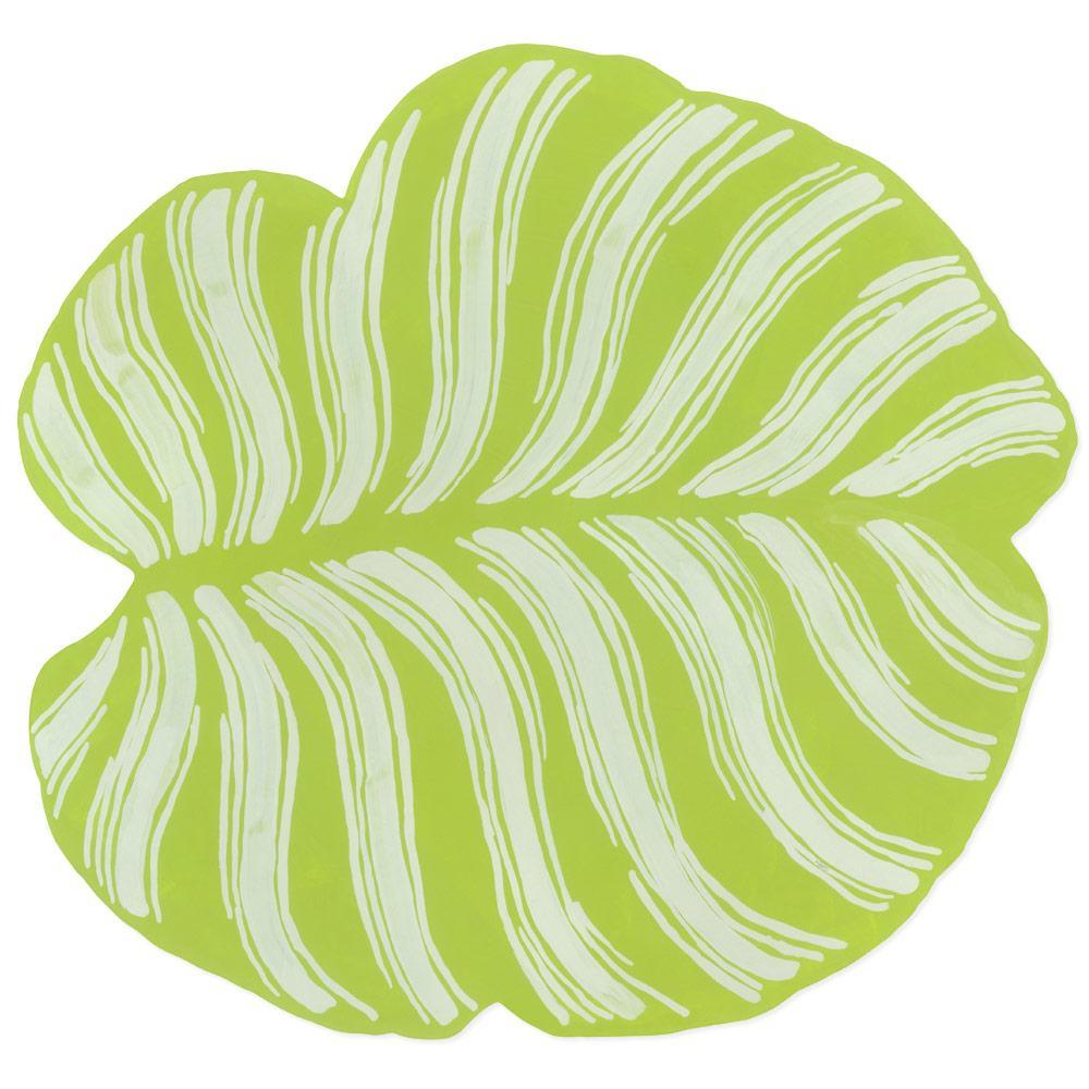 Caspari Tropical Leaf DieCut Placemat, 1 Per Package Gracious Style