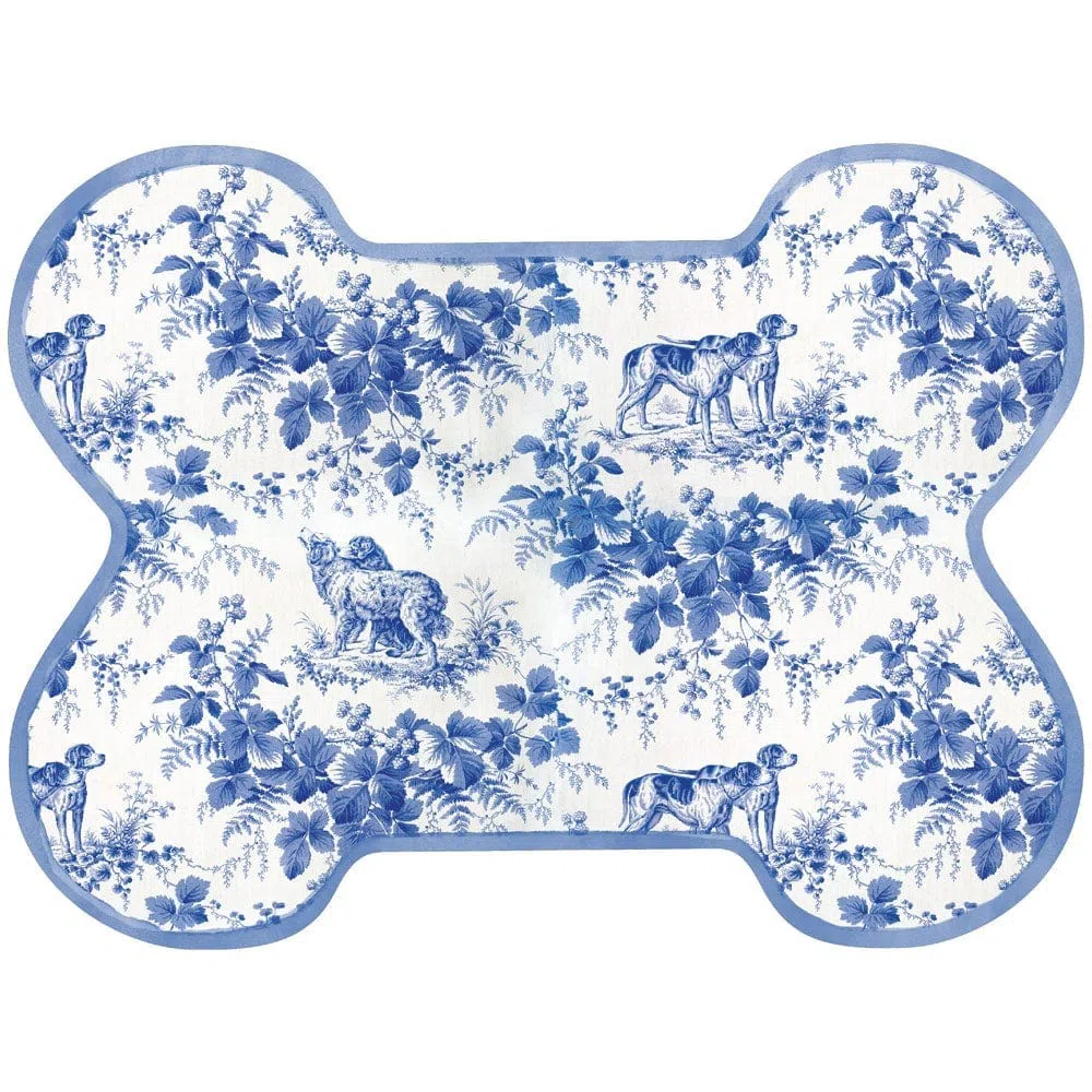 Fretwork Die-Cut Pet Bowl Mat in Green