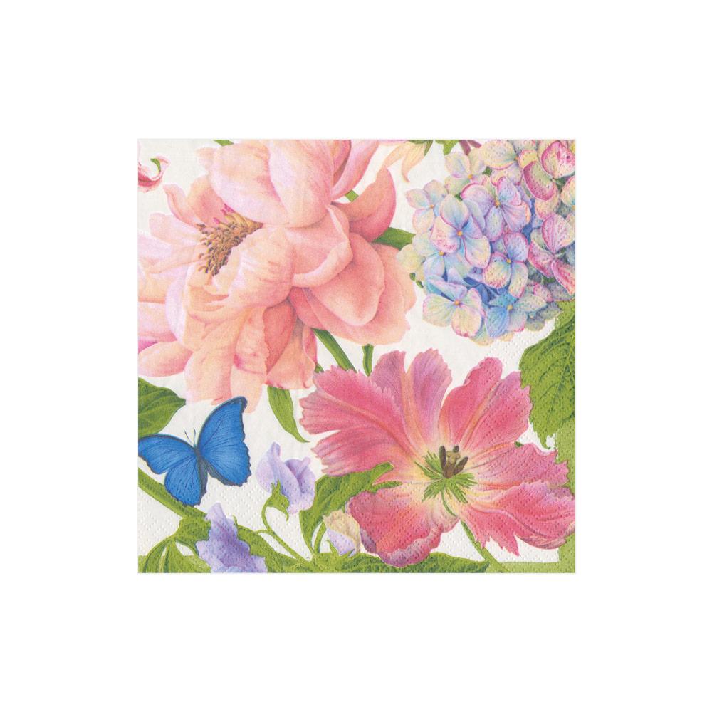 Caspari Chelsea Garden Paper Cocktail Napkins, 20 Per Pack Gracious Style
