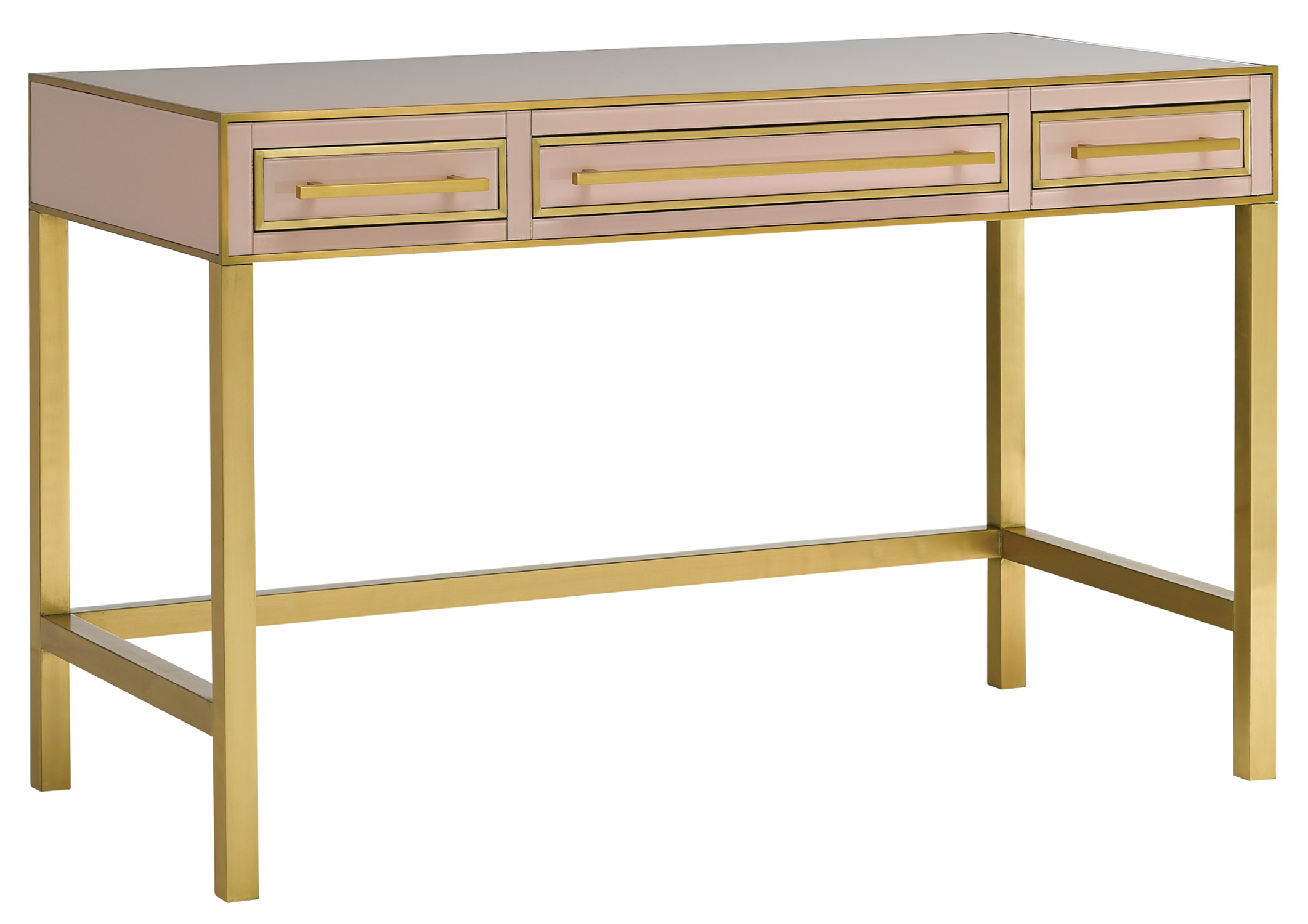 Currey Arden Pink Vanity Table Gracious Style