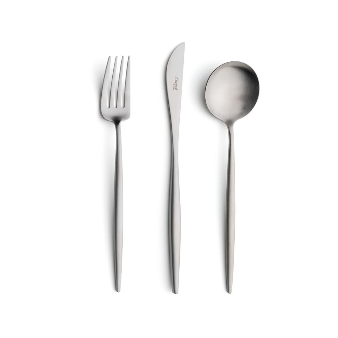 Cutipol Moon Matte Steel Flatware Gracious Style