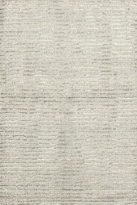 Dash & Albert Cut Stripe Silver Hand Knotted Viscose/wool Rug 9x12