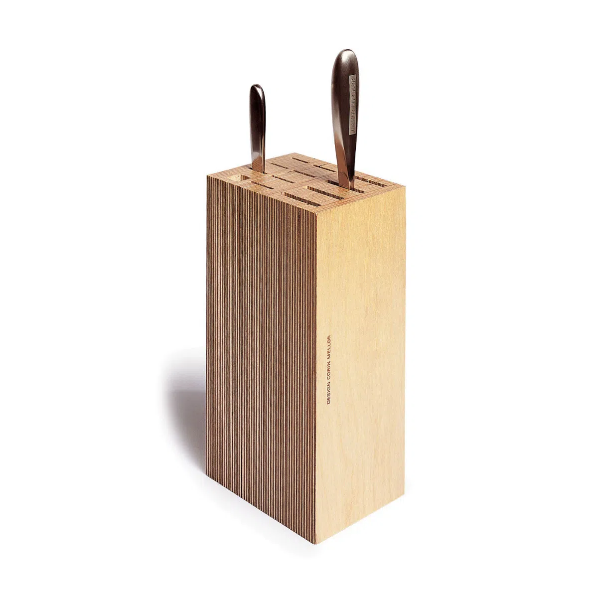 David Mellor Large Birch Plywood Knife Block - David Mellor