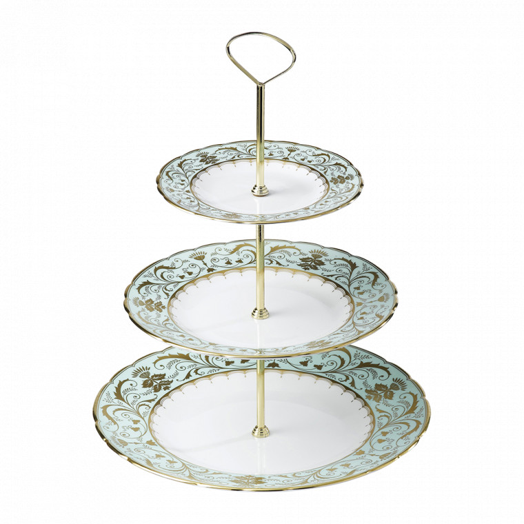Royal Crown Derby Darley Abbey Cake Stand - 3 Tier | Gracious Style