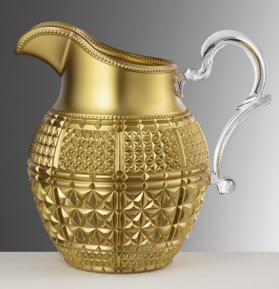 Dylan Polished Gold Brass Pitcher