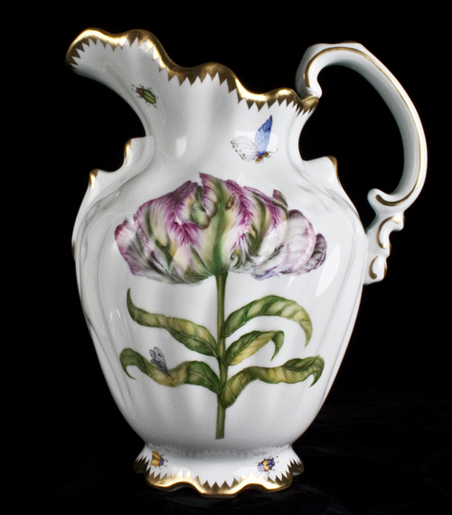 Anna Weatherley Studio Collection Pitcher with Pink/Fuchsia Tulip ...