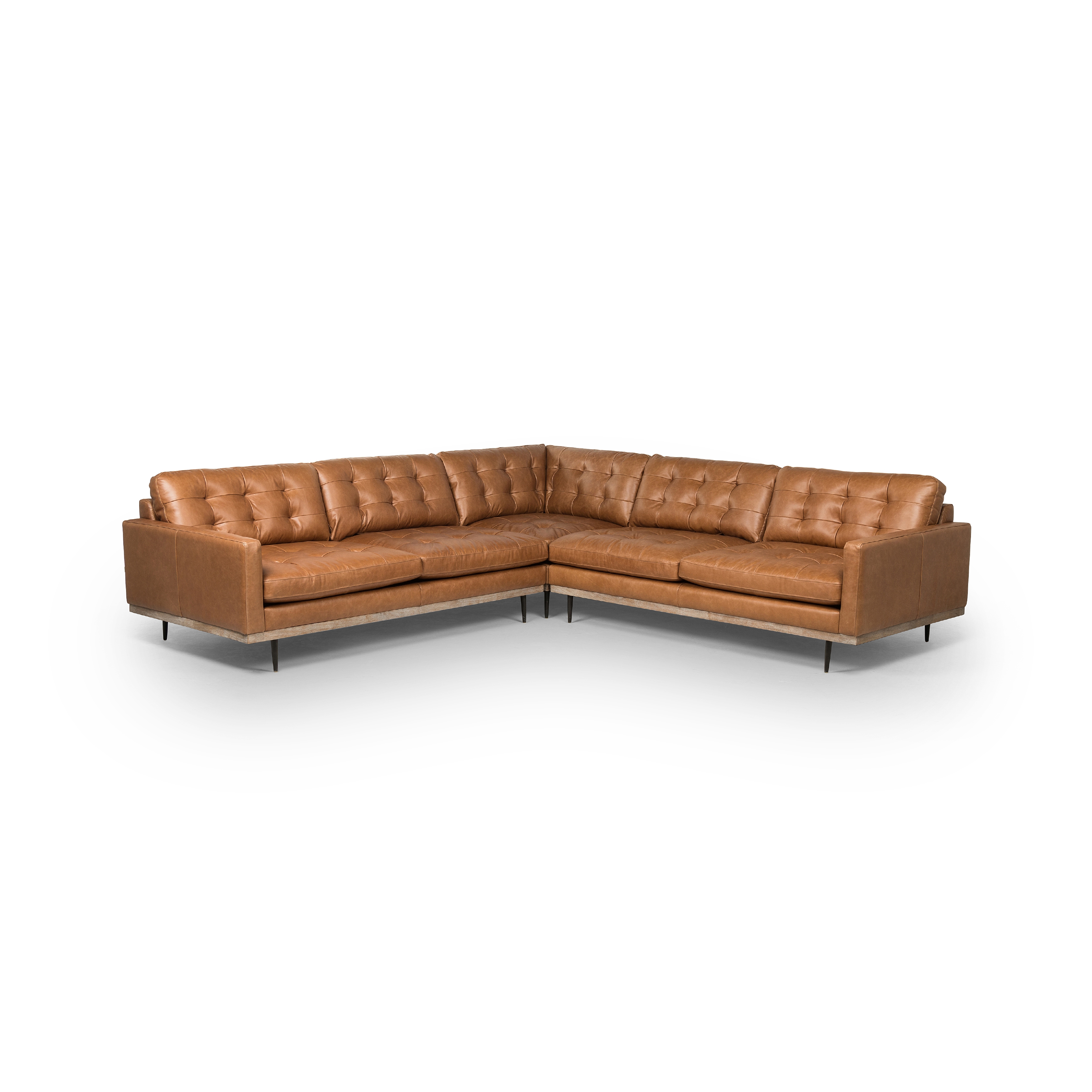 Four Hands Lexi 3 Piece Sectional Sonoma Butterscotch Gracious Style