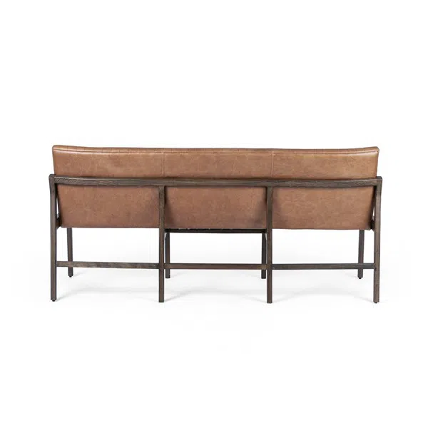 Beaumont Leather Entryway Bench - Warm Taupe Dakota