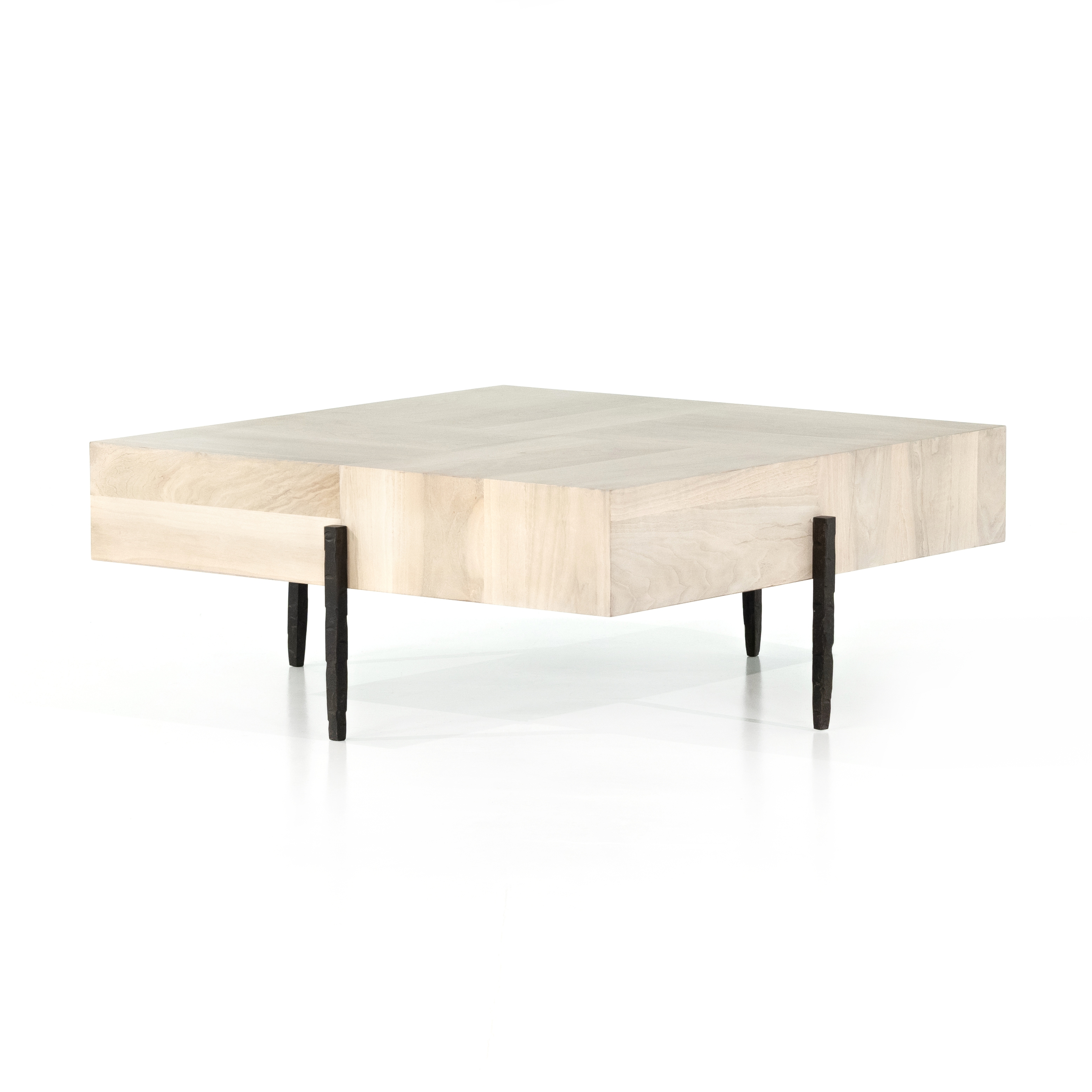 Four Hands Indra Square Coffee Table Ashen Gracious Style
