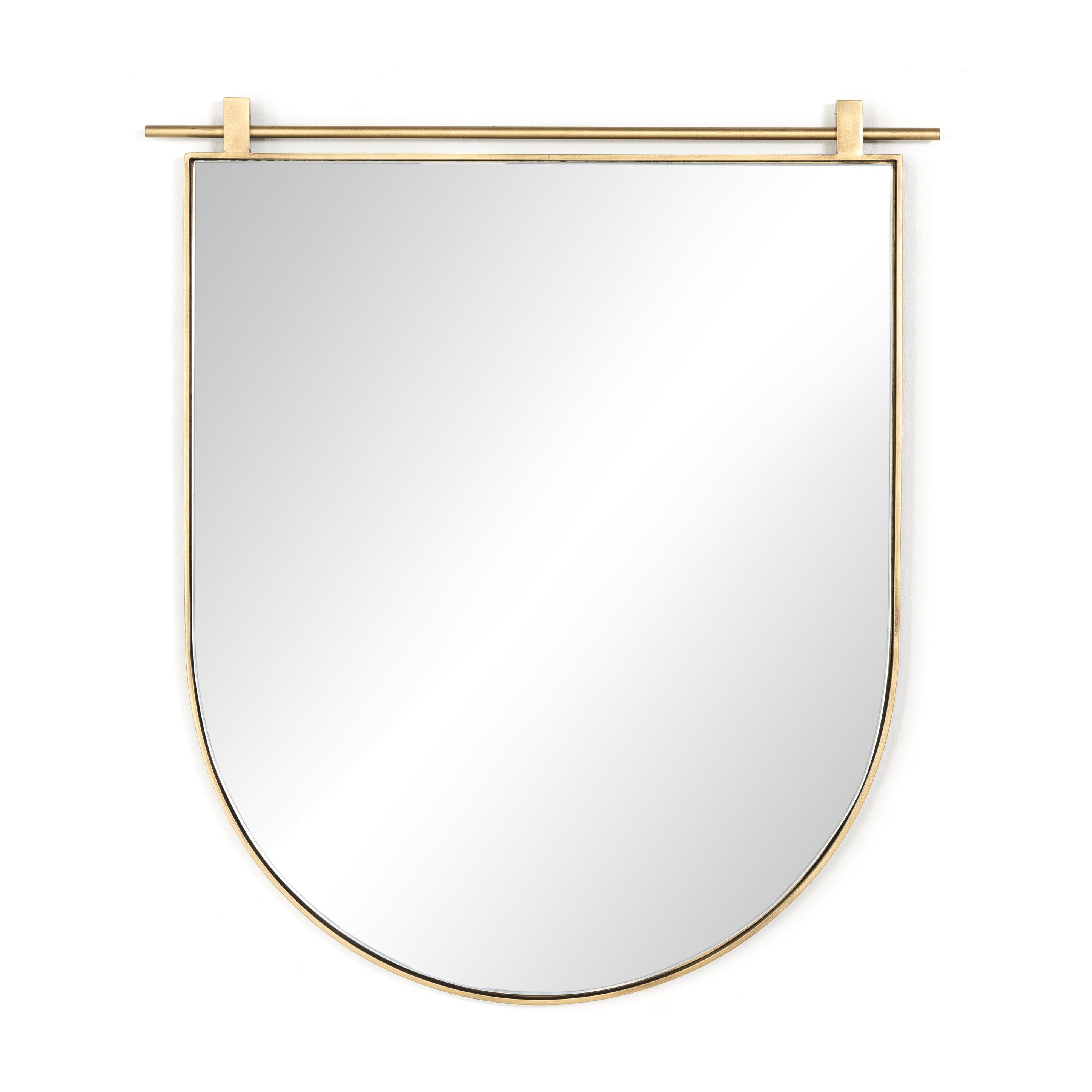 Bellvue Round Mirror Polished Brass Four Hands