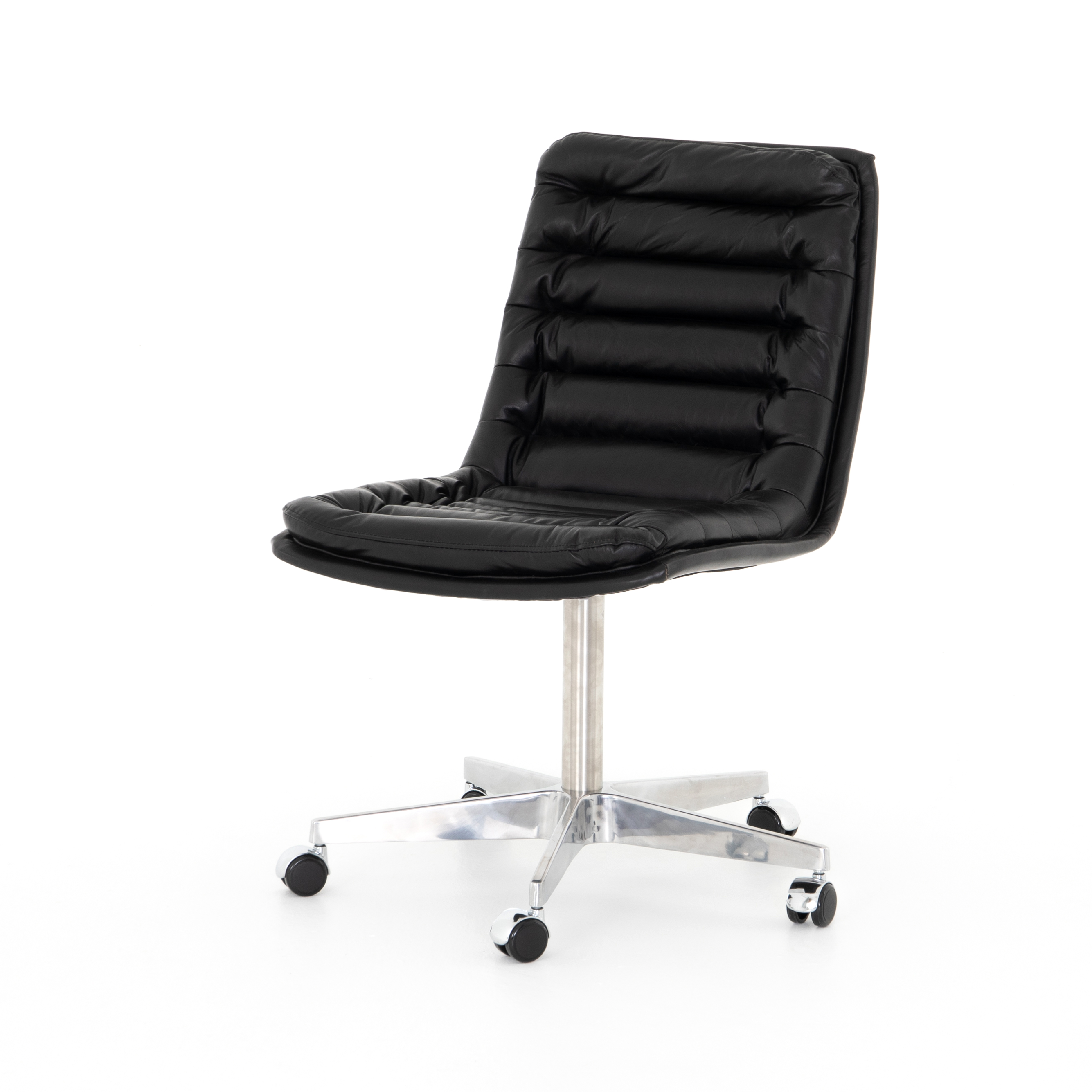 Four Hands Malibu Desk Chair Rider Black Gracious Style