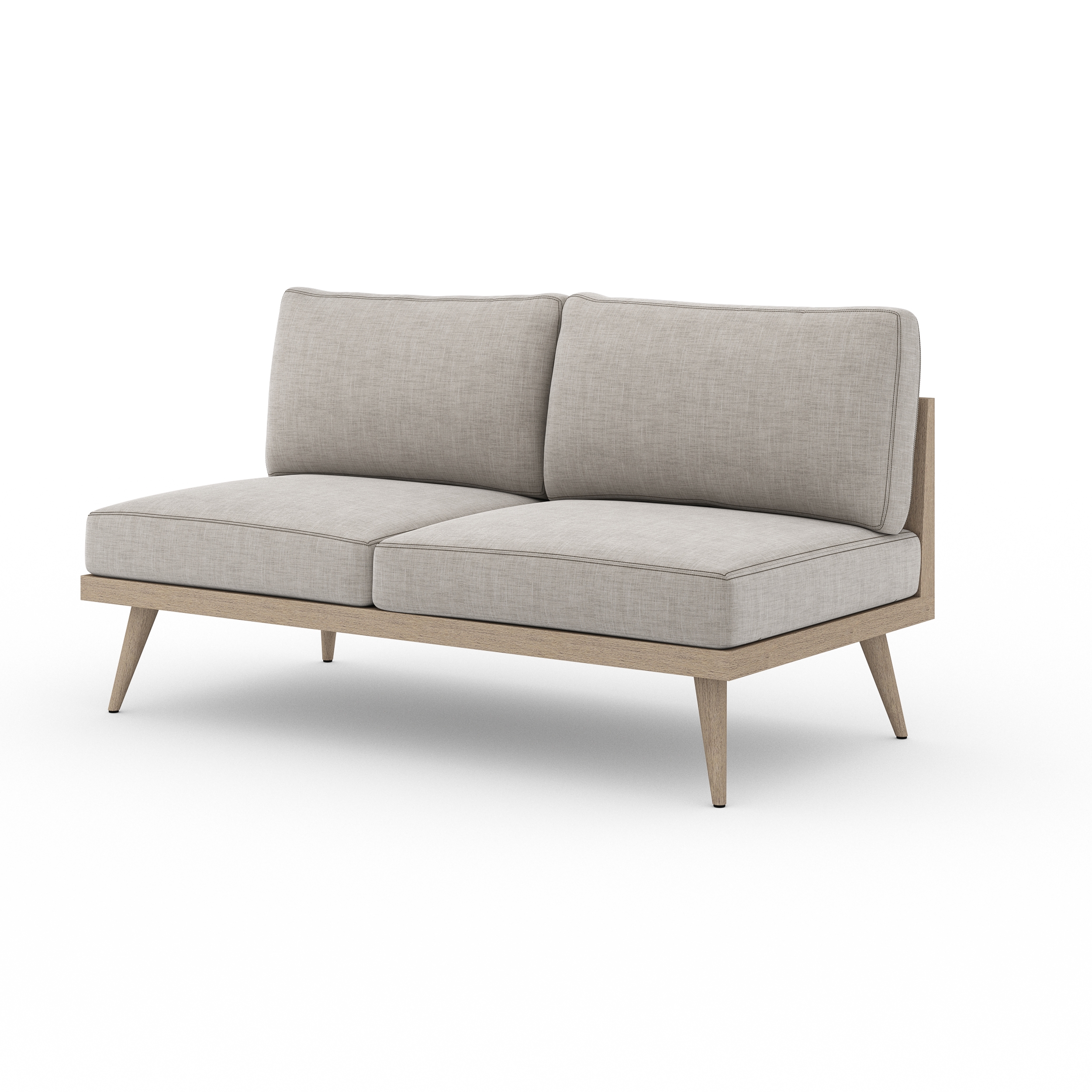 Four Hands Tilly Outdoor Sofa 60" Brown/Stone Grey | Gracious Style