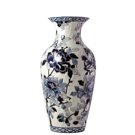 Gien Pivoines Bleues Japanese vase