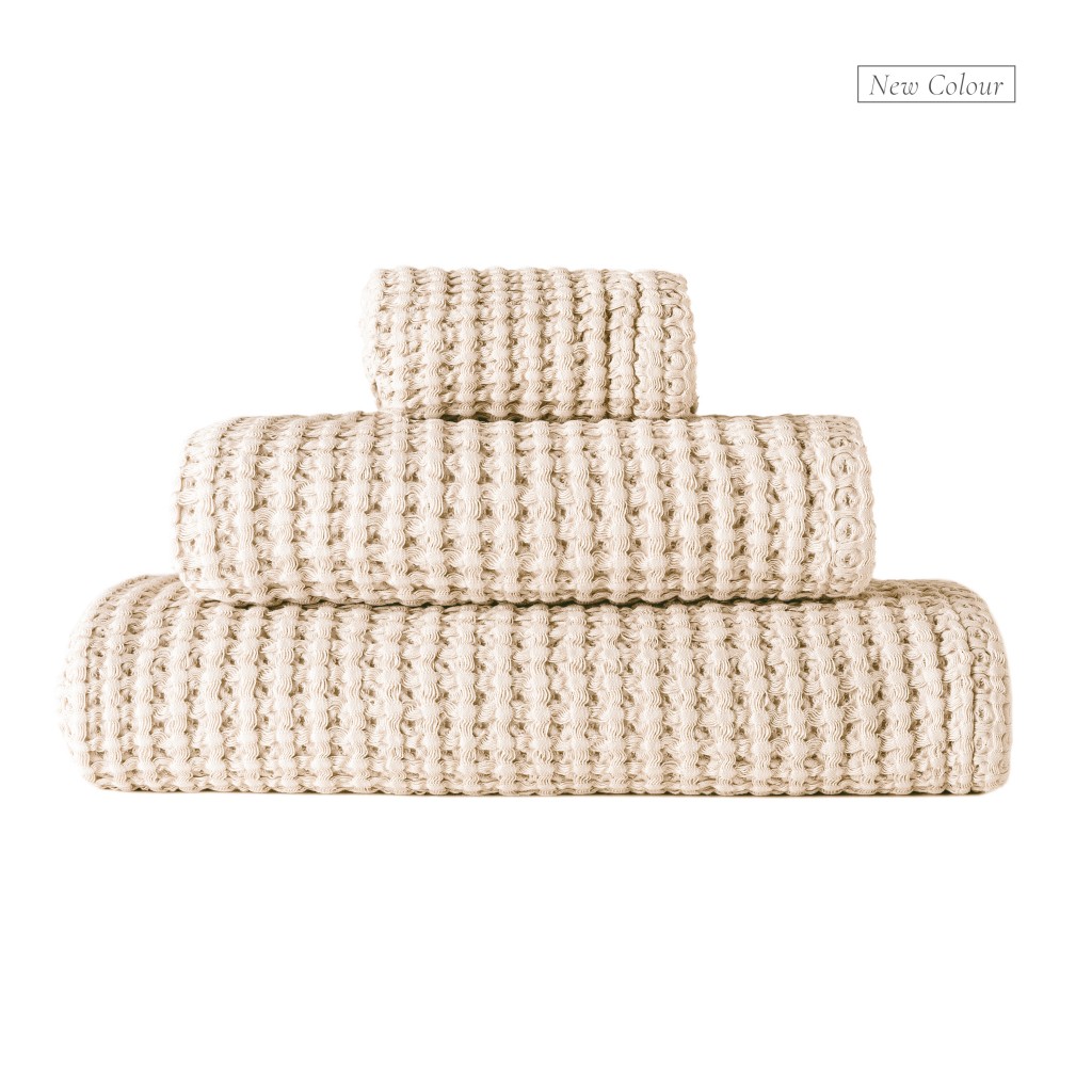 Graccioza Bee Waffle Towels (Camel)