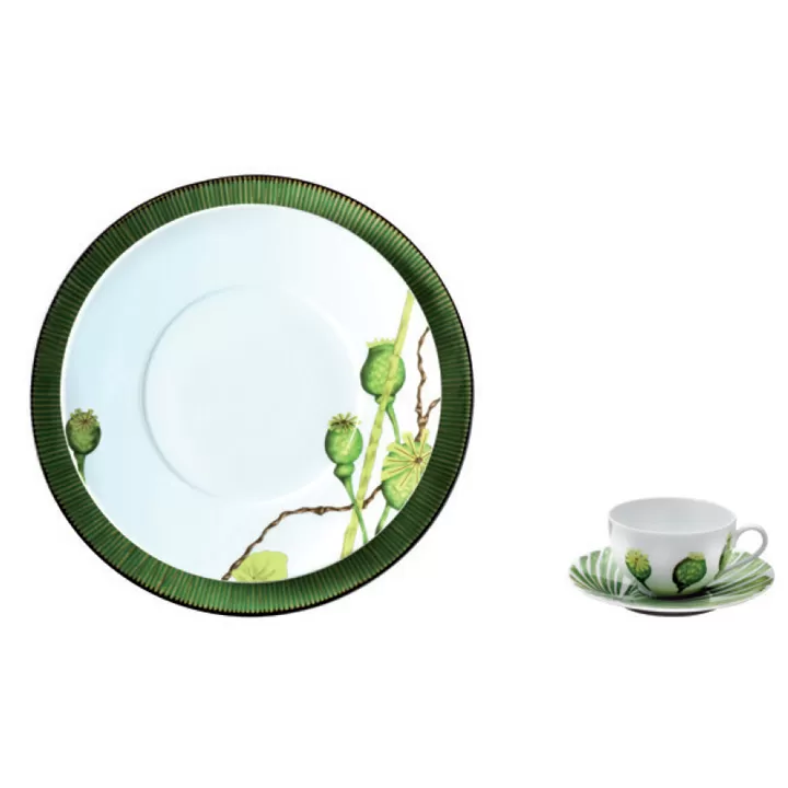 Medard de Noblat Ikebana Coffee Cup & Saucer 3.87 Oz