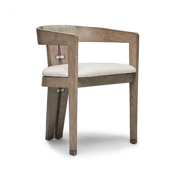 Interlude Home Louis Chair, Walnut