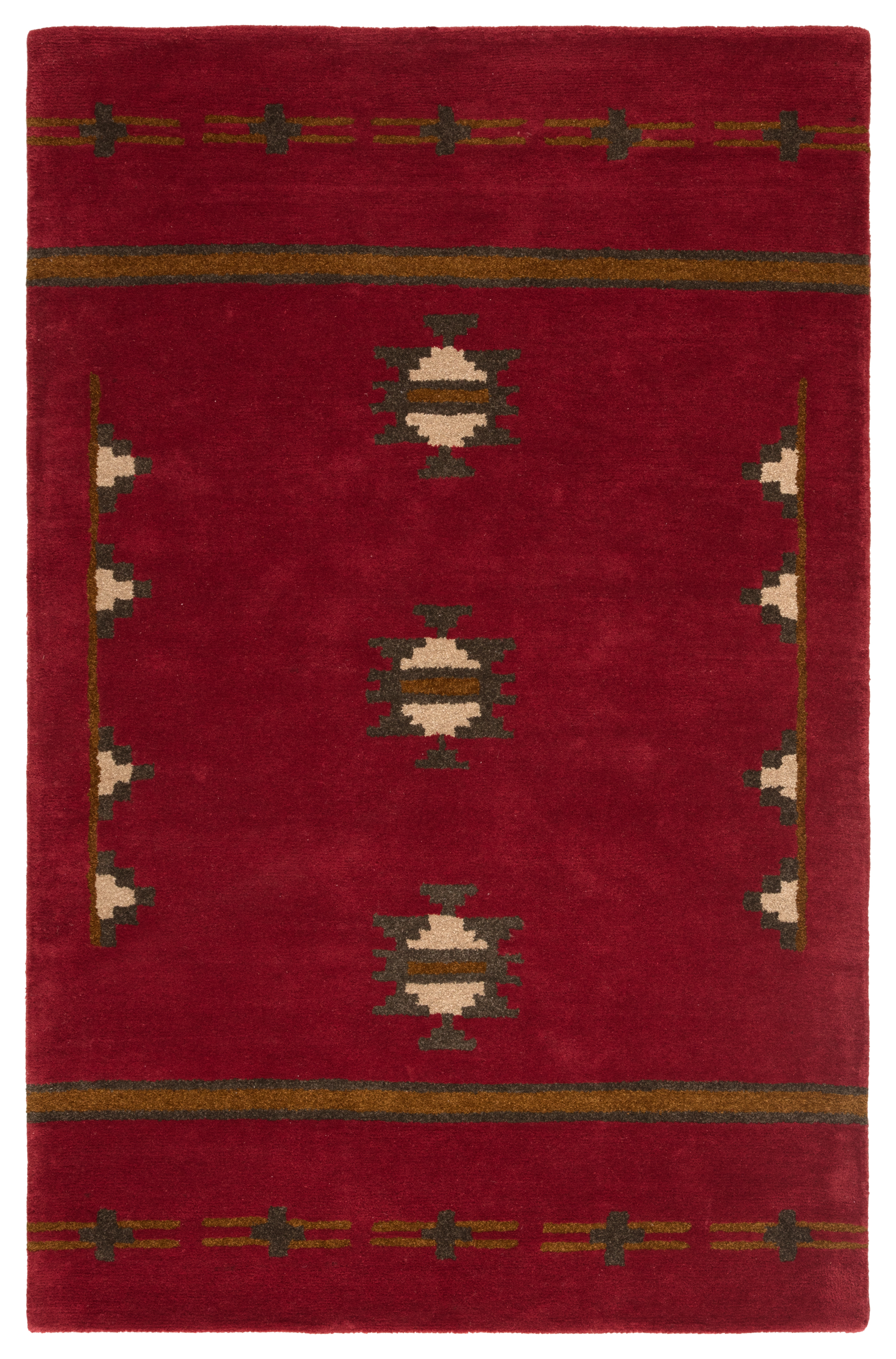 Jaipur Cbn02 Cabin Fir Red Gray Rugs Gracious Style