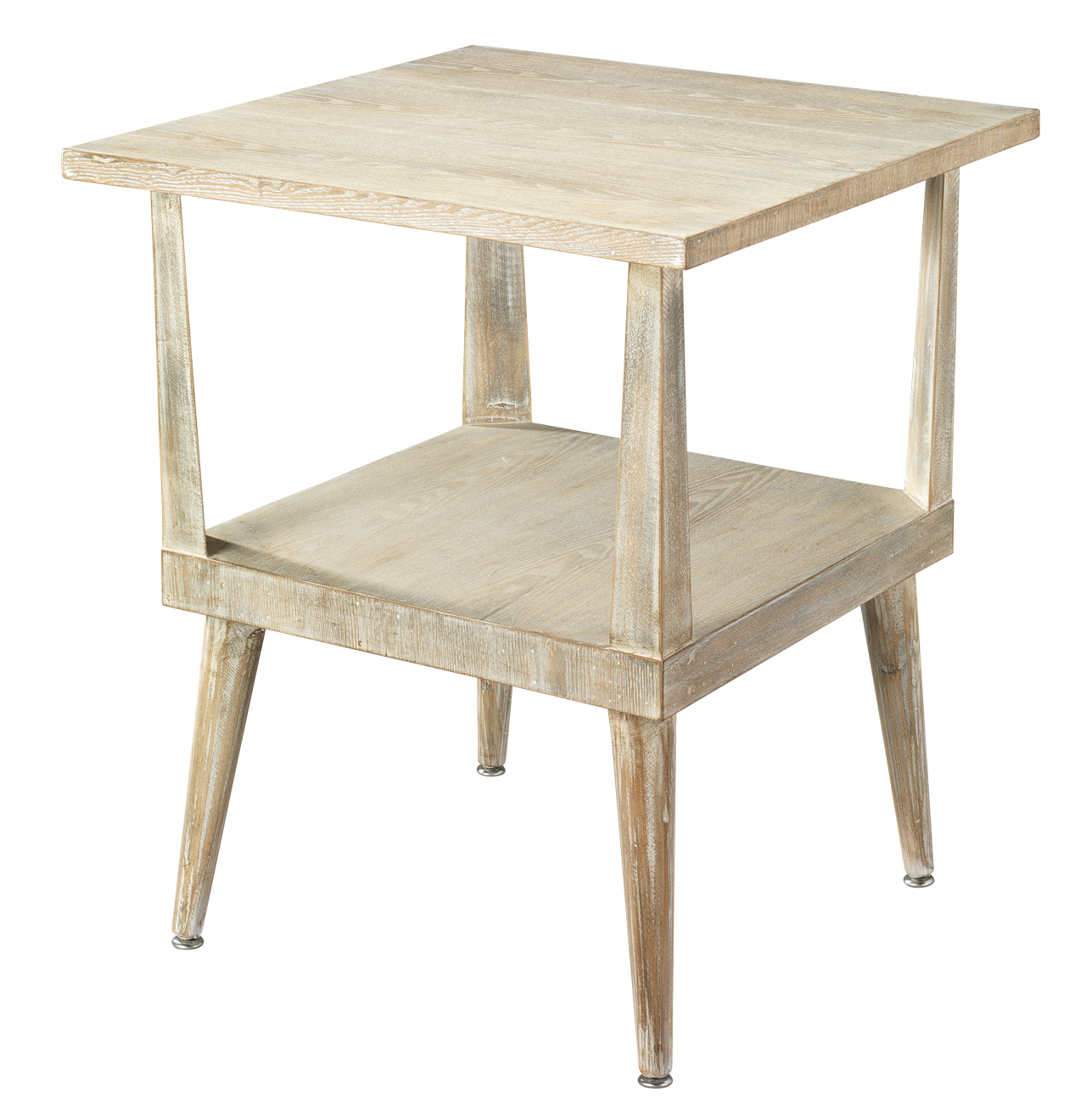 Jamie Young Arlo Side Table Grey Washed Wood Gracious Style