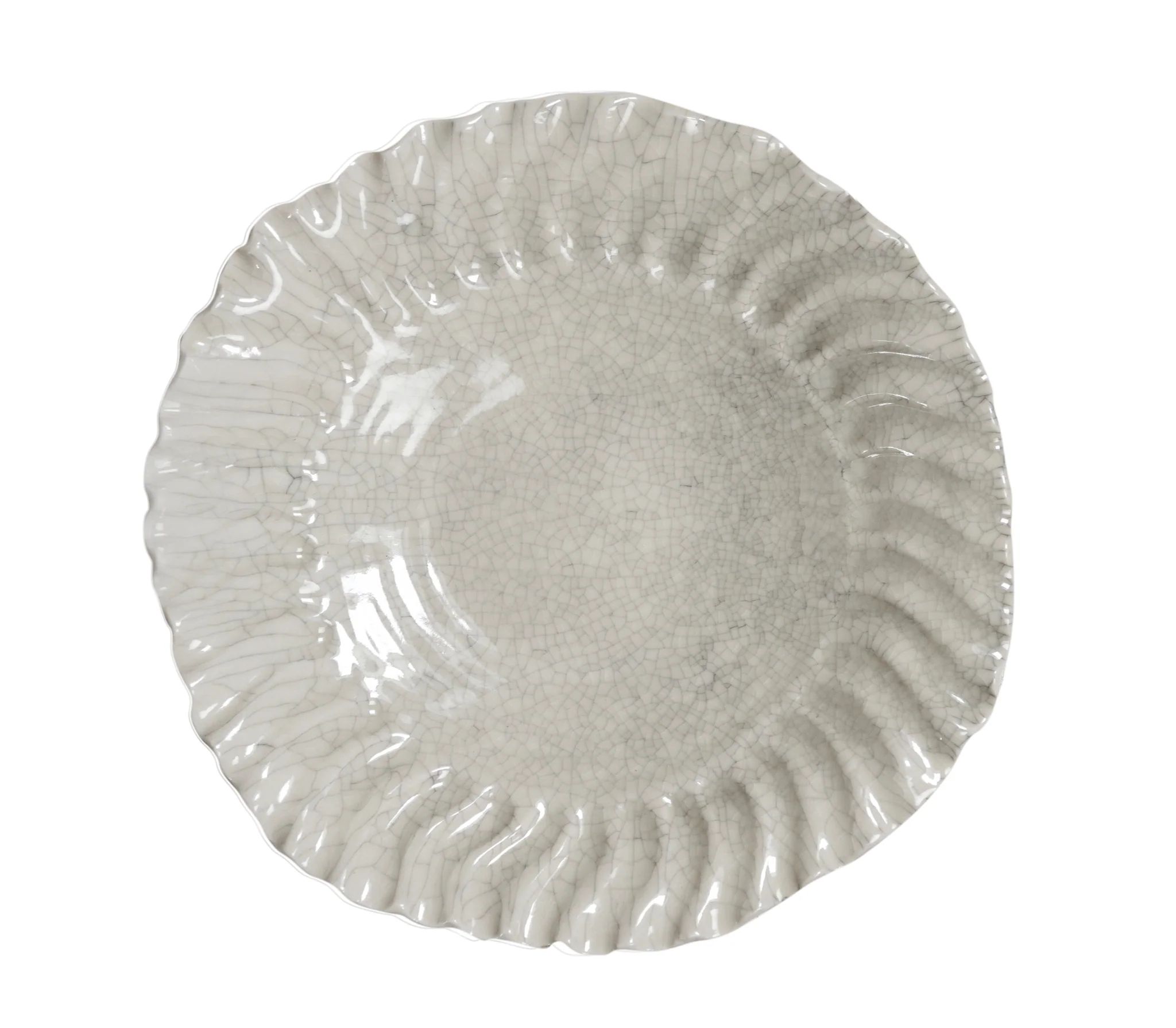 Jars Dashi Quartz Craquele (Crackled) Plate S