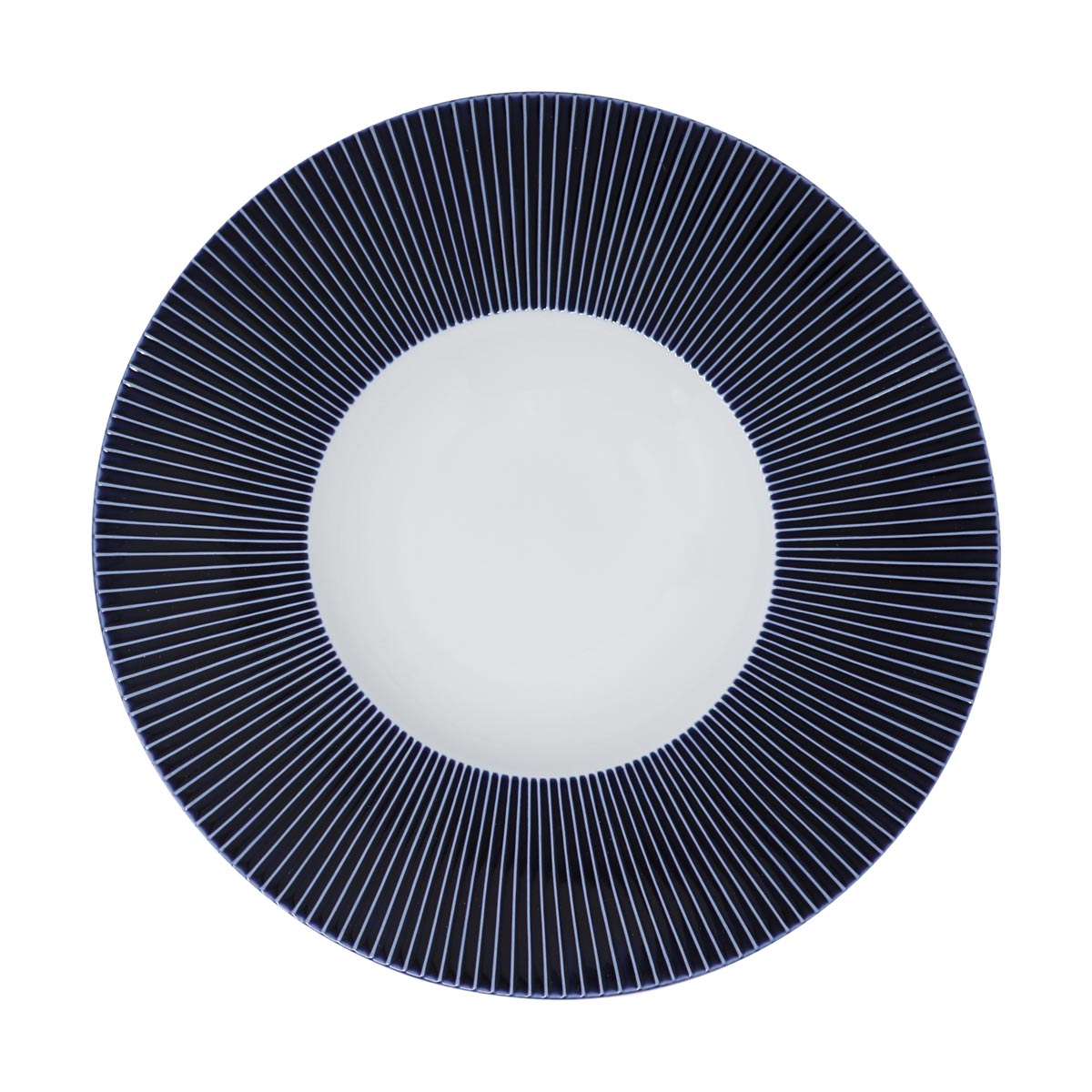 Jaune de Chrome Blue Charger Plate 32 cm Bolero Shape (Special Order