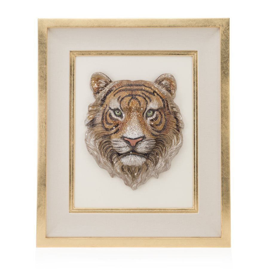 Jay Strongwater Sampson Tiger Head Wall Art (Special Order) Gracious