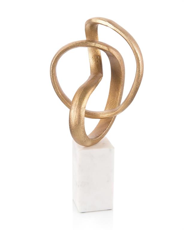 JohnRichard Intertwined Sculpture in Gold Gracious Style