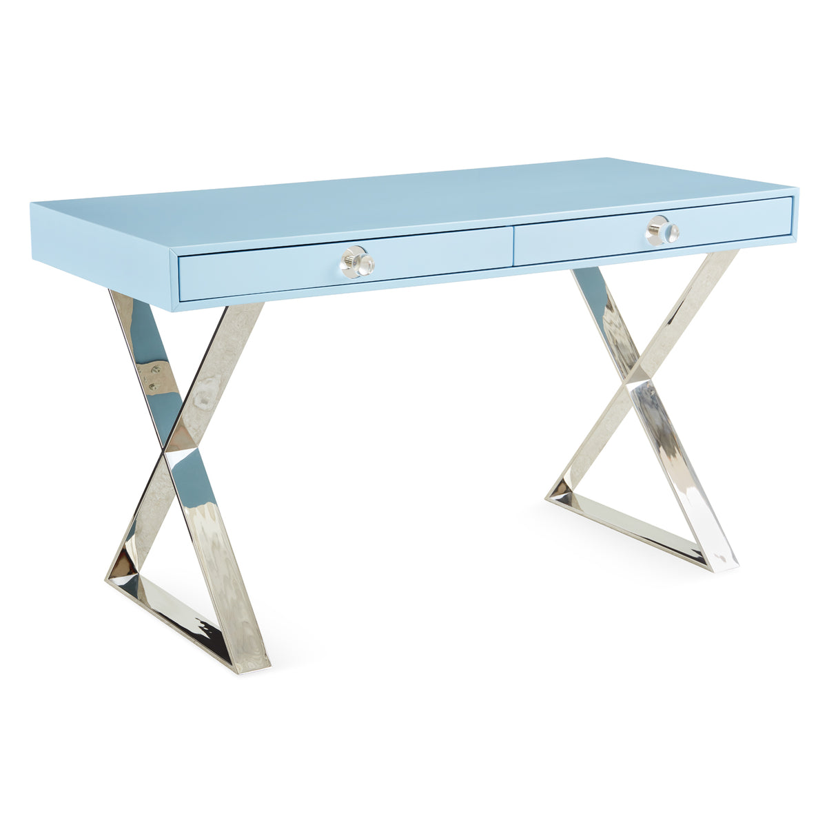 Jonathan Adler Channing Desk Ice Blue Gracious Style